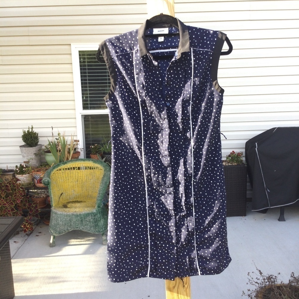 Jason Wu for Target Navy Polka dot women’s Sleeveless shirt Dress size XS